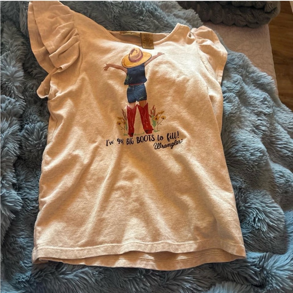 Wrangler Kids Cream Graphic Tee